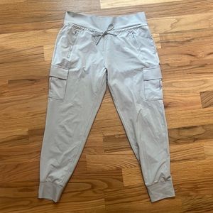 Athlete cargo joggers with drawstring size 12 gray